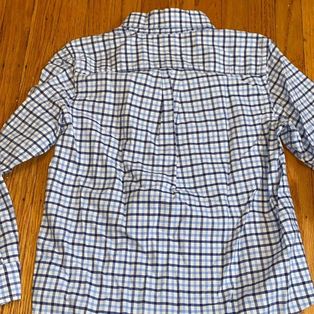 Ralph Lauren Blue and White Checkered Shirt